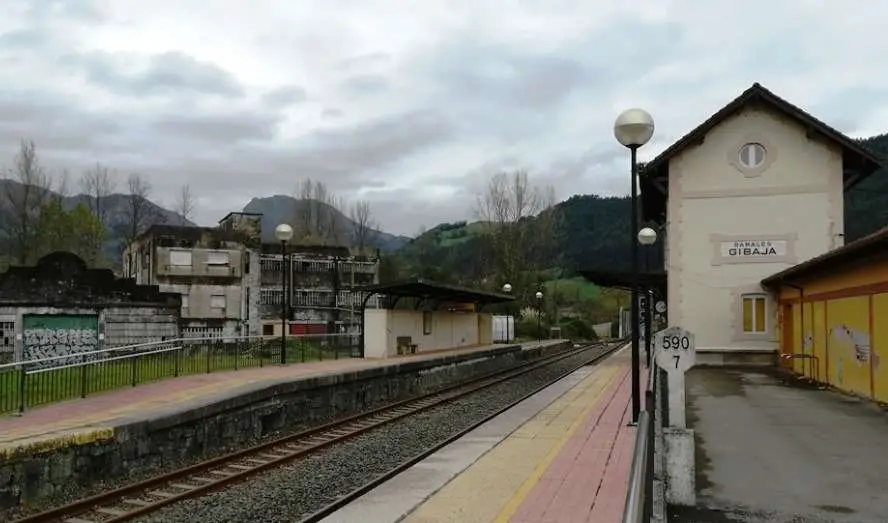 estación de tren en Gibaja, en Ramales de la Victoria. R.A.