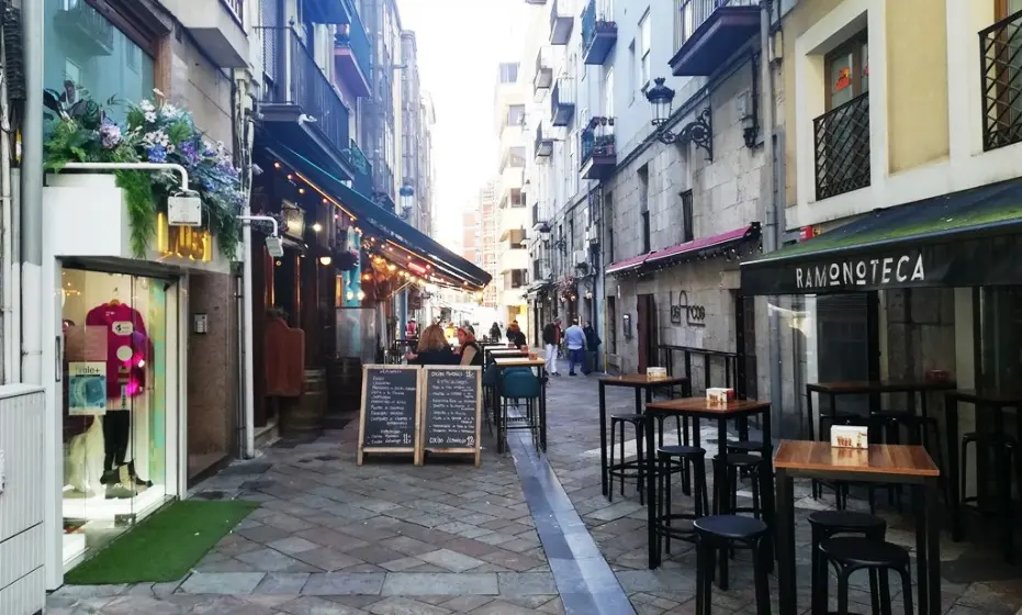 Terrazas de la hostelería en Santander. R.A.