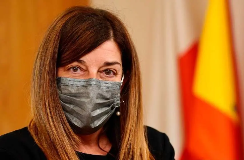 La presidenta del PP, María José Saénz de Buruaga.