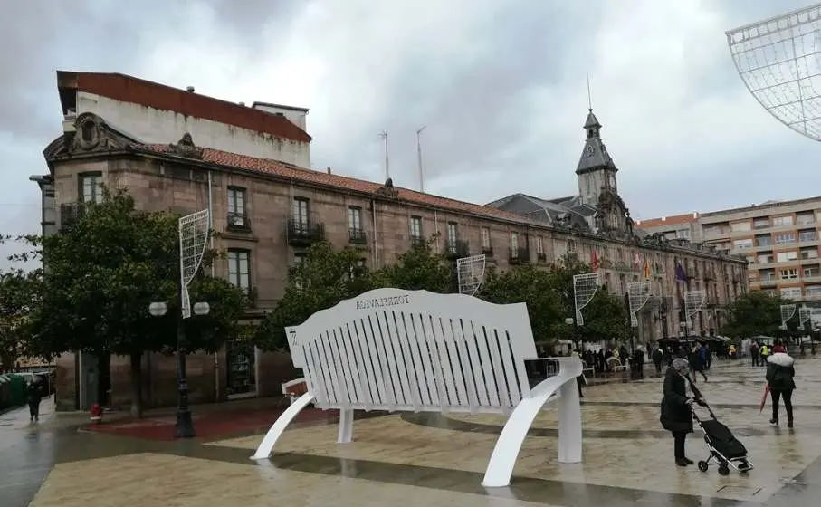 Vista del Ayuntamiento de Torrelavega que convoca la oferta pública de empleo. R.A