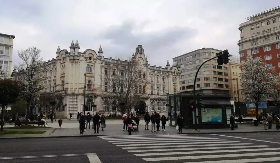 Vista exterior del Ayuntamiento de Santander. R.A.