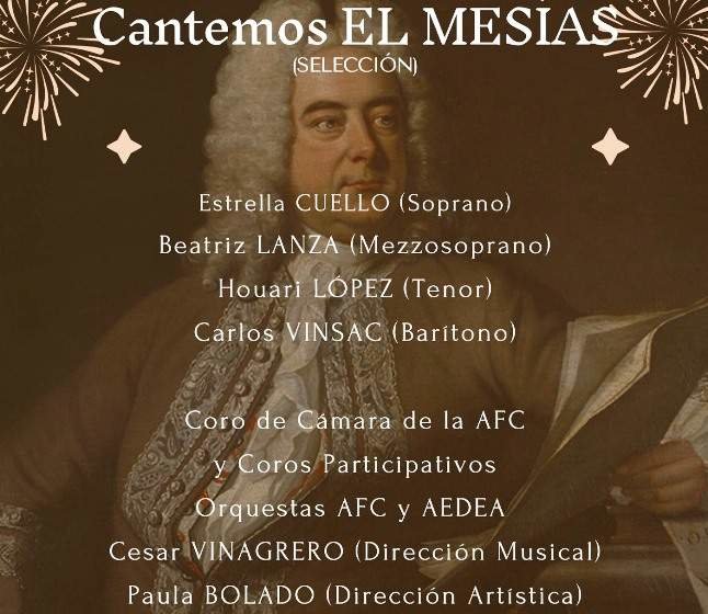 Programa del concierto El Mesías de Handel.