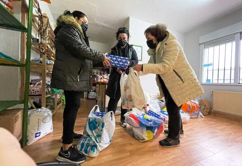 Entrega de juguetes en Polanco.