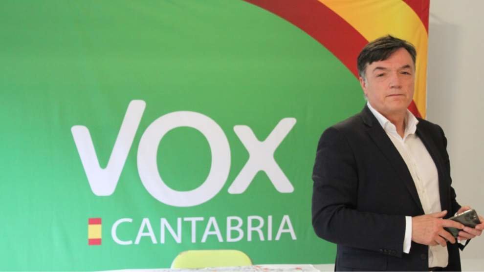 El concejal de Vox en el Ayuntamiento de Santander, Guillermo Cosío.