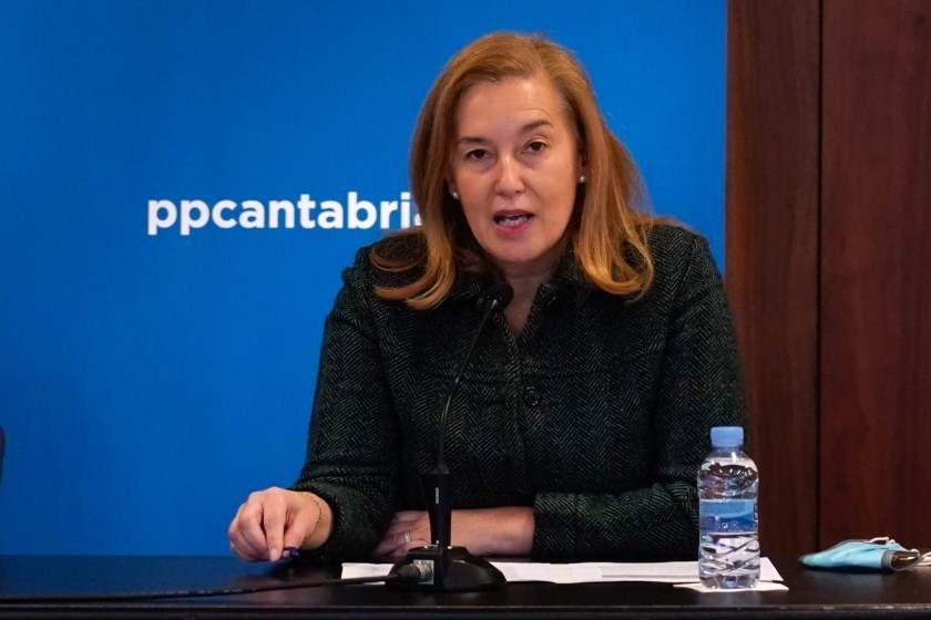 La secretaria del PP cántabro, María José González.
