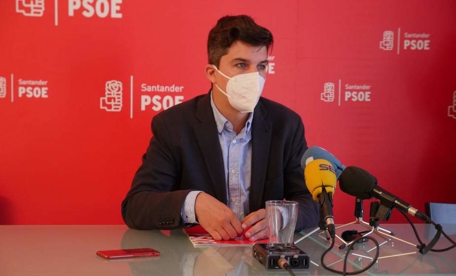El portavoz del PSOE en Santander, Daniel Fernández.