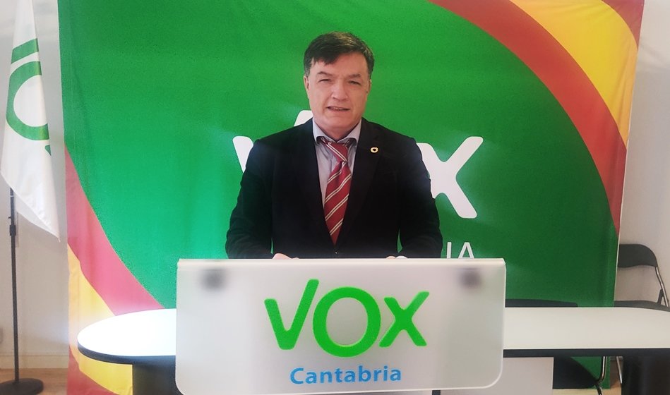 El portavoz de Vox en Santander, Guillermo Pérez.