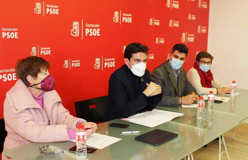 Reunión de la Ejecutiva del PSOE de Santander.