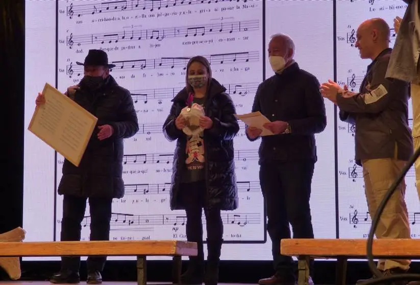 José Ángel Fuente, José Lagarma, representado por su hija, y José Carlos Juncal, tuvieron su hueco en el pregón. Nyka Goicoechea