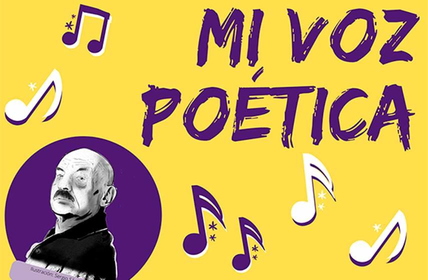 Cartel del concurso 'Mi voz poética'.