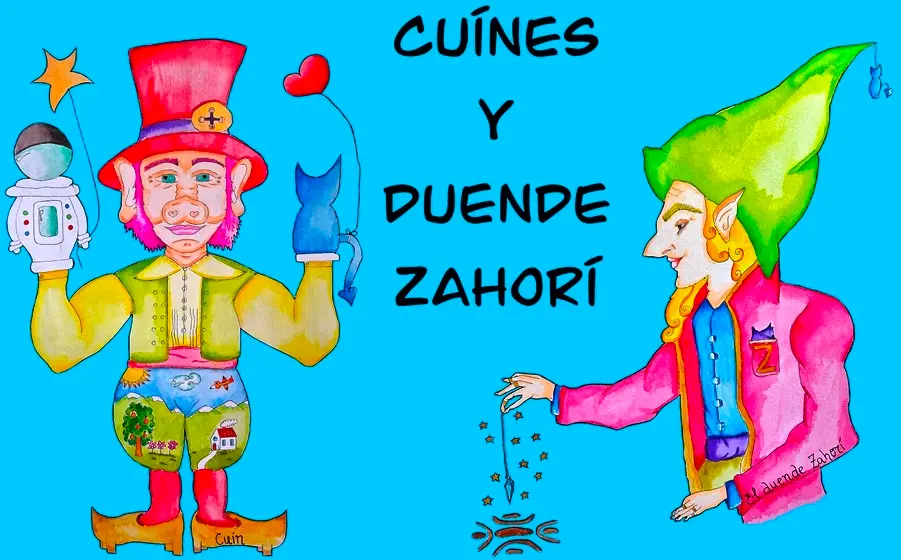 Cuin y el duende zahorí. Ilustración de Mª Pilar G.Pantaleón