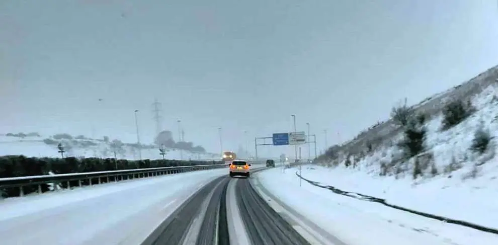 Temporal de nieve en Cantabria.