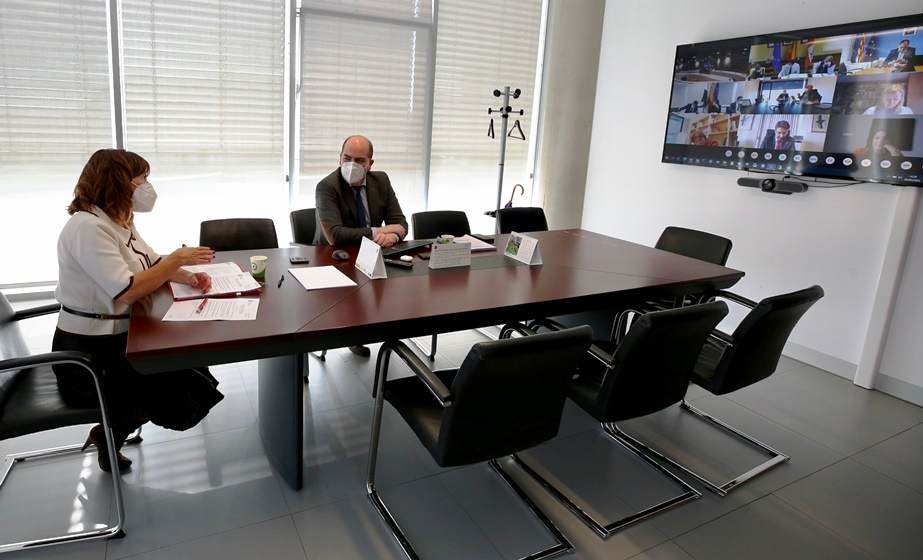 Reunión sectorial de empleo con la presencia de la consejera de Cantabria.