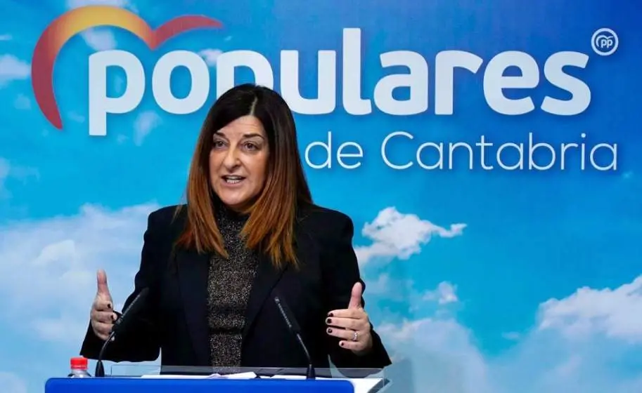 La presidenta del PP de Cantabria, María José Saénz de Buruaga.