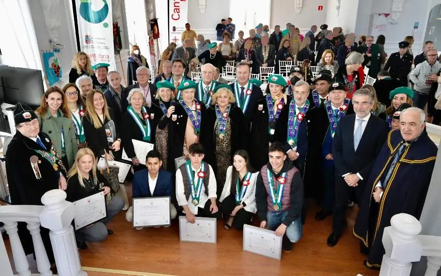 Celebración del Capítulo Internacional de la Cofradía del Queso de Cantabria en Santander.