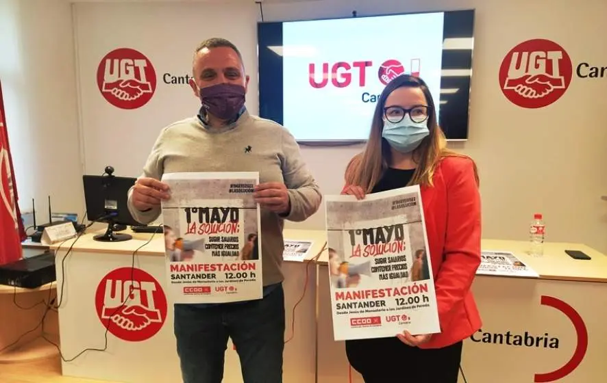 UGT y CCOO presentan los actos del día 1 de mayo.