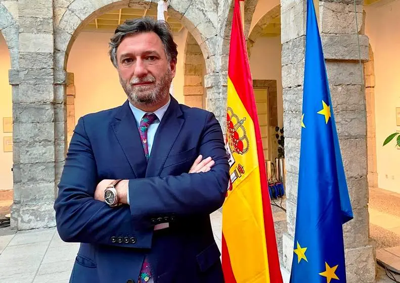 El portavoz de Vox en el parlamento de Cantabria, Cristóbal Palacio.