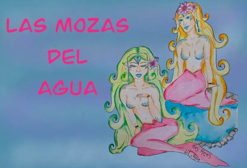 Ilustración de las las mozas del agua. Mª Pilar G. San Pantaleón