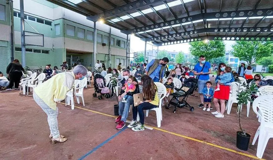 Niños en el municipio de Polanco.