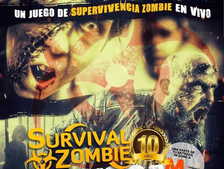 Cartel del juego de zombies en Reinosa.