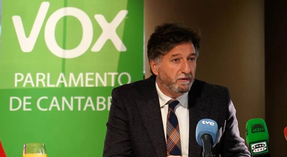 El diputado regional de Vox, Cristóbal Palacio.