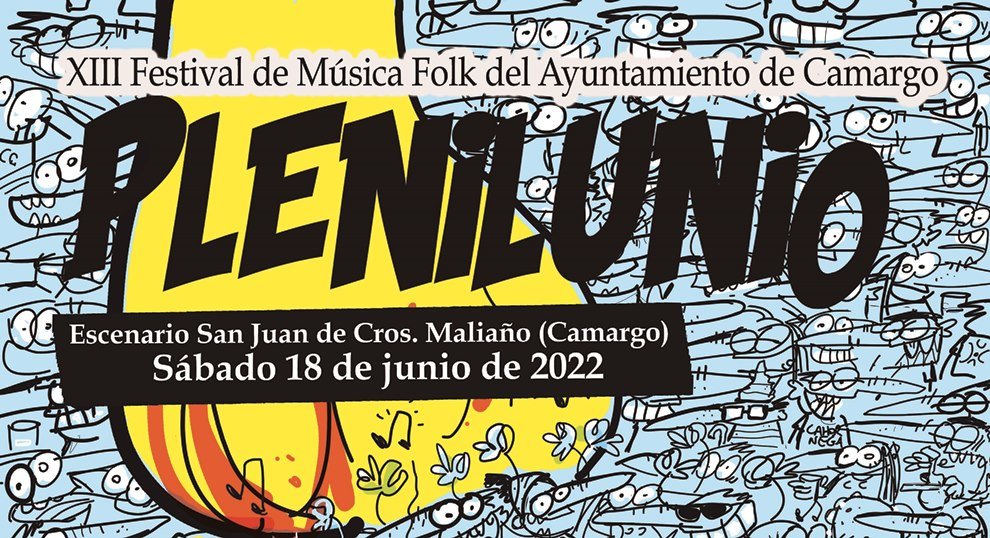Cartel del Festival Plenilunio de Camargo 2022.