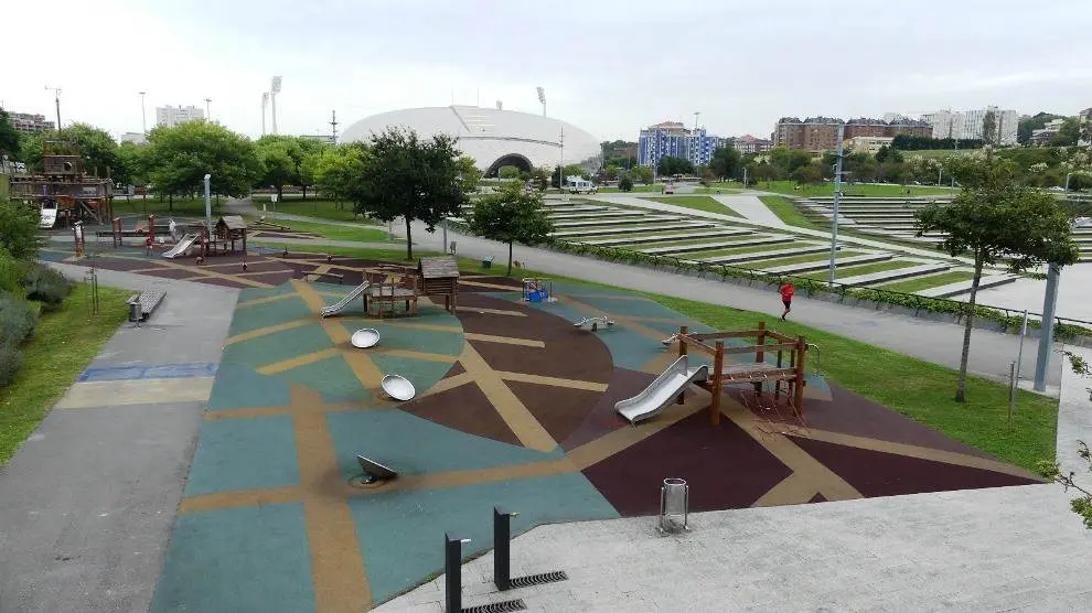 Parque infantil en Santander.