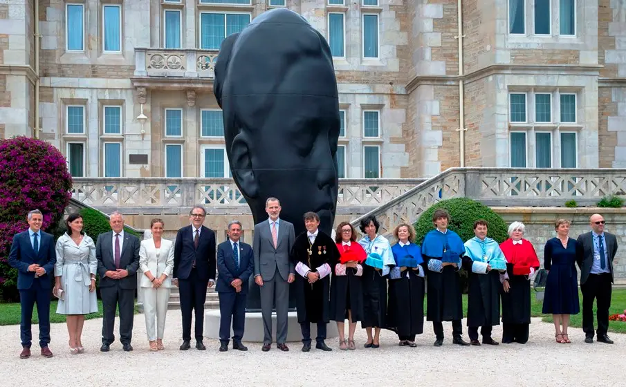 El Rey Felipe VI en el Palacio de la Magdalena.