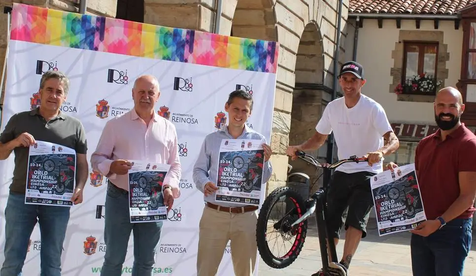 Presentación del Campeonato del Mundo de Bike Trial en Reinosa.