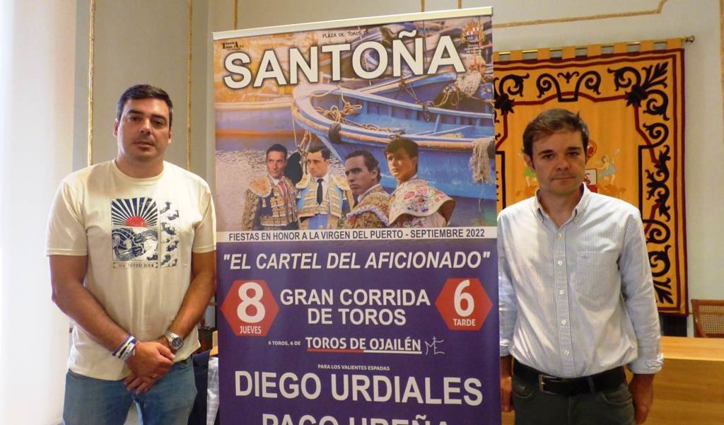 Presentación del cartel de la corrida de toros del día 8 de septiembre en Santoña. R.A.