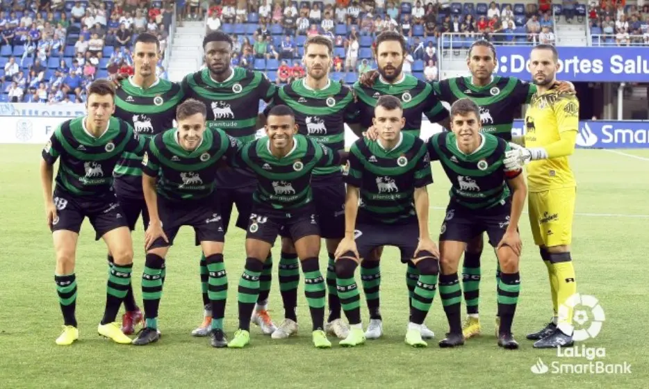 Alineación del Racing en Tenerife.