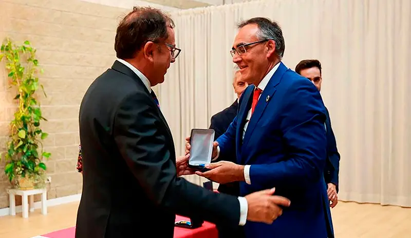 Acto de entrega de la Medalla de Plata en el Centro Penitenciario de Córdoba.