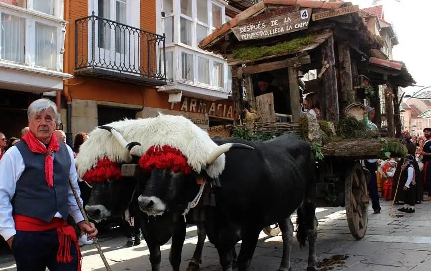 Carreta ganadora en el Día de Campoo en Reinosa.