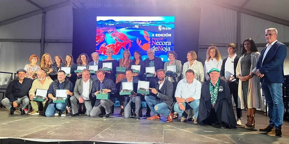 Premiados en la Gala de los Premios Nécora en Noja.