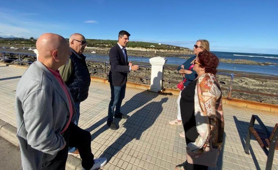 El edil del PSOE, Daniel Fernández, visitó La Maruca.