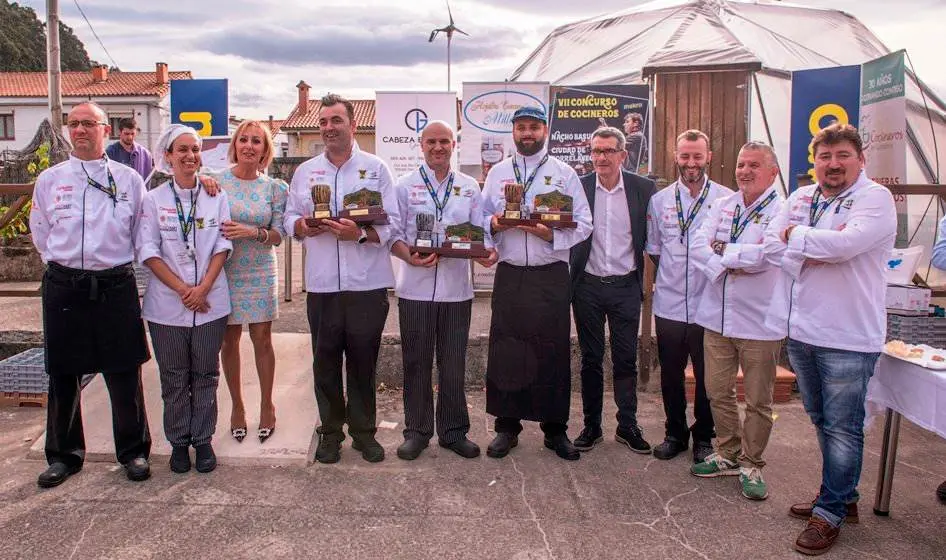 Cocineros participantes en el Concurso de Torrelavega.