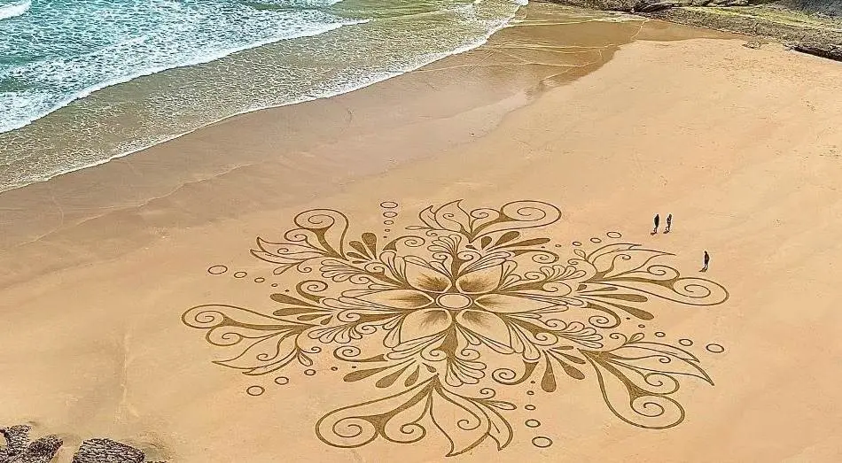 Playa de Mataleñas, en Santander.