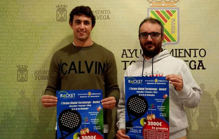 Presentación del Torneo de pádel en Torrelavega.