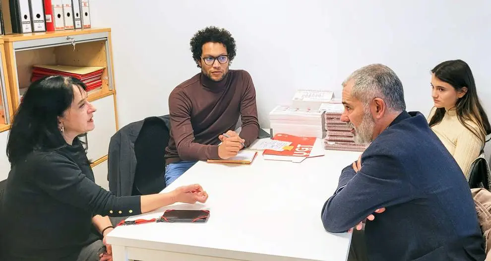 Reunión de Izquierda Unida de Santander.