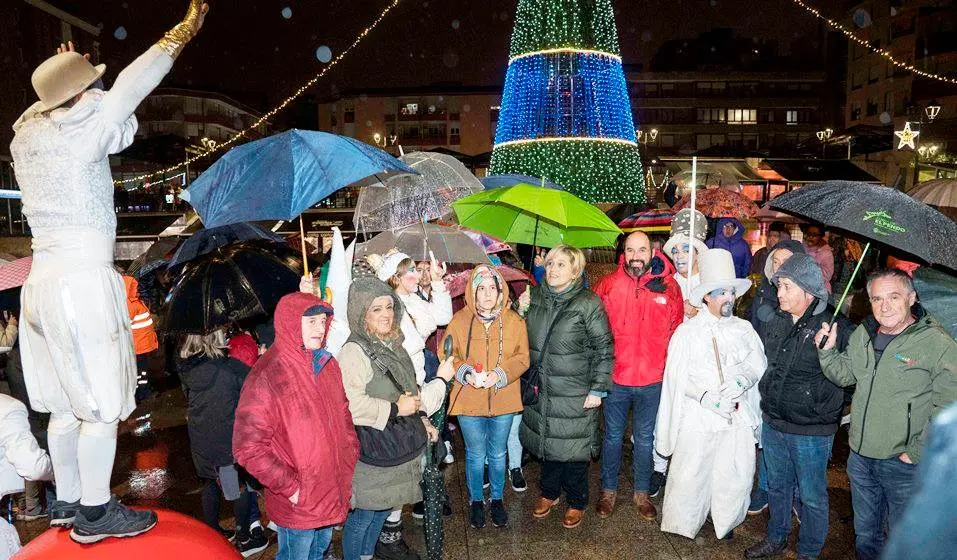 Camargo encendió el alumbrado de Navidad.