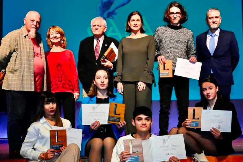 Premiados en la Gala de las Letras de Santander.