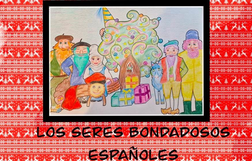 Ilustración de los Seres Bondadosos de la Navidad.