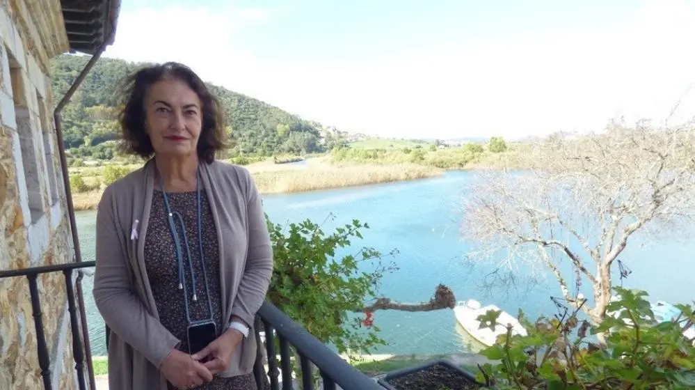 La alcaldesa de Limpias, Mari Mar Iglesias, en el Ayuntamiento.R.A.