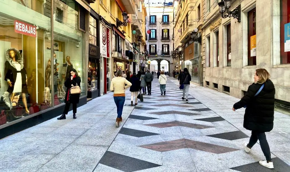 Calle San Francisco en Santander.