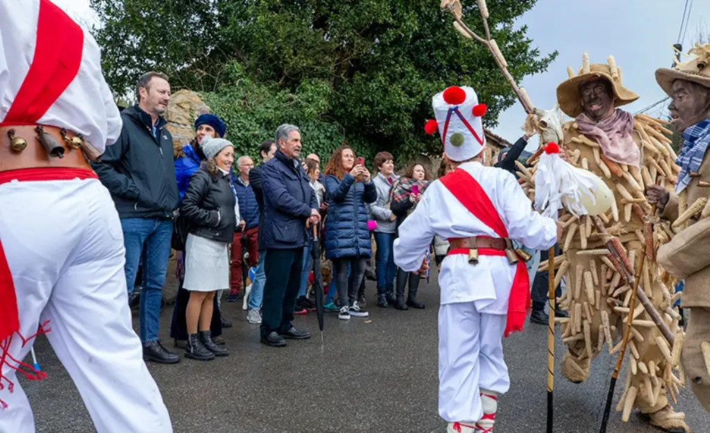 Silió, en Molledo, acogió el Carnaval de La Vijanera.