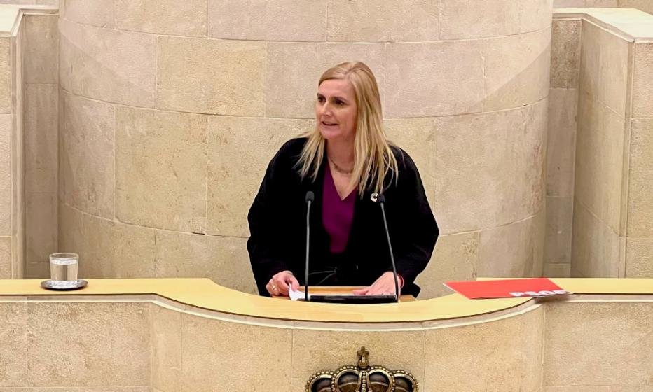 La portavoz en el Parlamento del PSOE, Noelia Cobo.