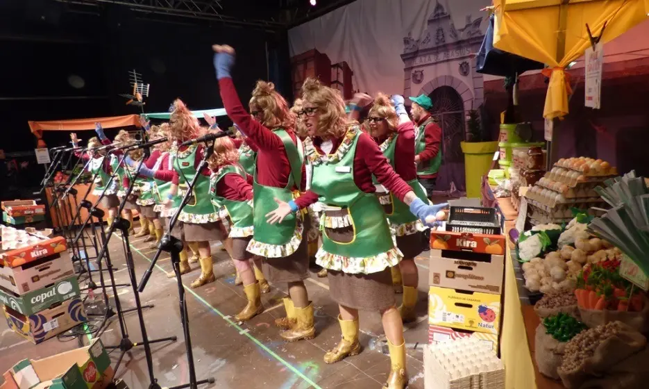 Las Santas y sus puestos de verduras, frutas y hortalizas. R.A.