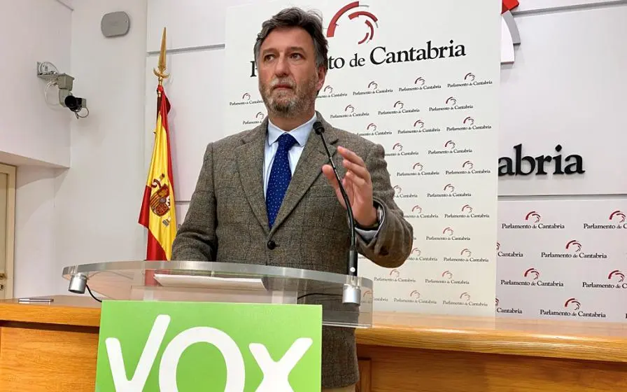 El diputado regional de Vox, Cristóbal Palacio.