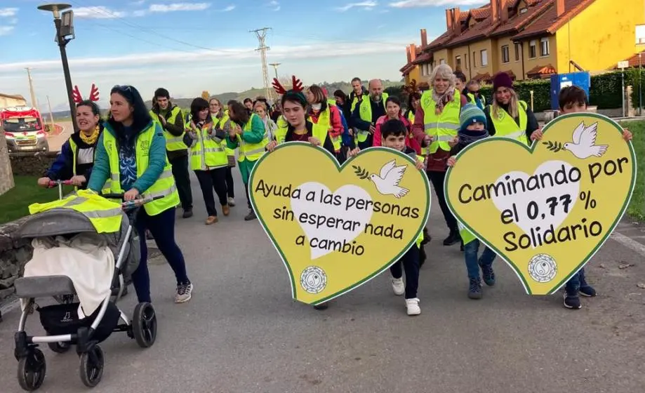 Participantes en las Marchas Solidarias.