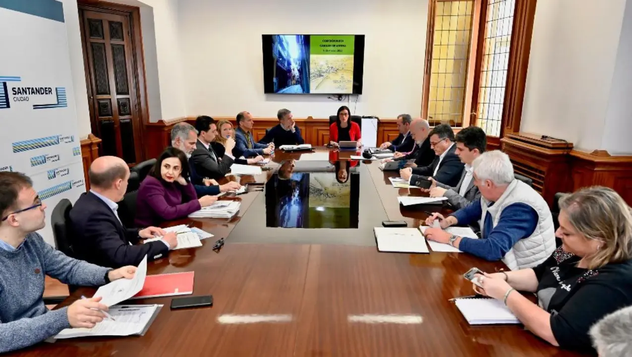 Reunión de la comisión mixta del Cabildo.